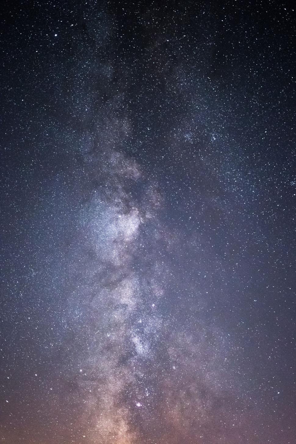 Free Image of Vertical Milky Way against the dark sky 