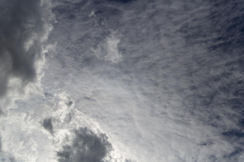 Free Image of Cloudy sky textures with dynamic contrasts 
