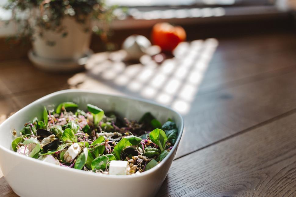 Free Image of Fresh healthy salad in natural light 
