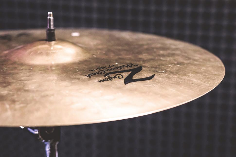 Free Image of Close-Up of a Zildjian Cymbal 