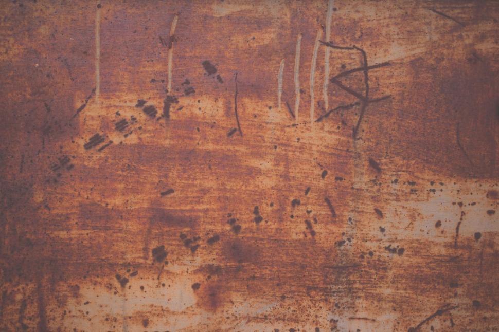 Free Image of Weathered rusty metal texture background 