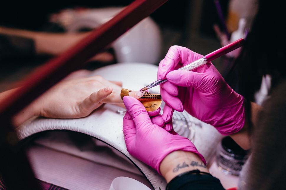 Free Image of Getting a professional manicure at a salon 