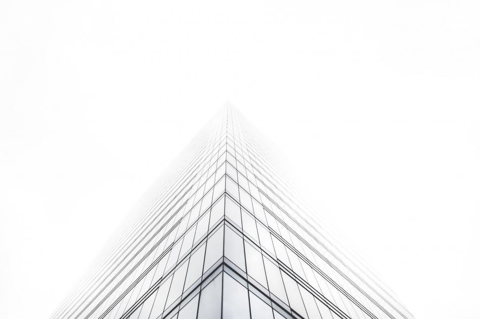 Free Image of Modern corporate building pointing to sky 