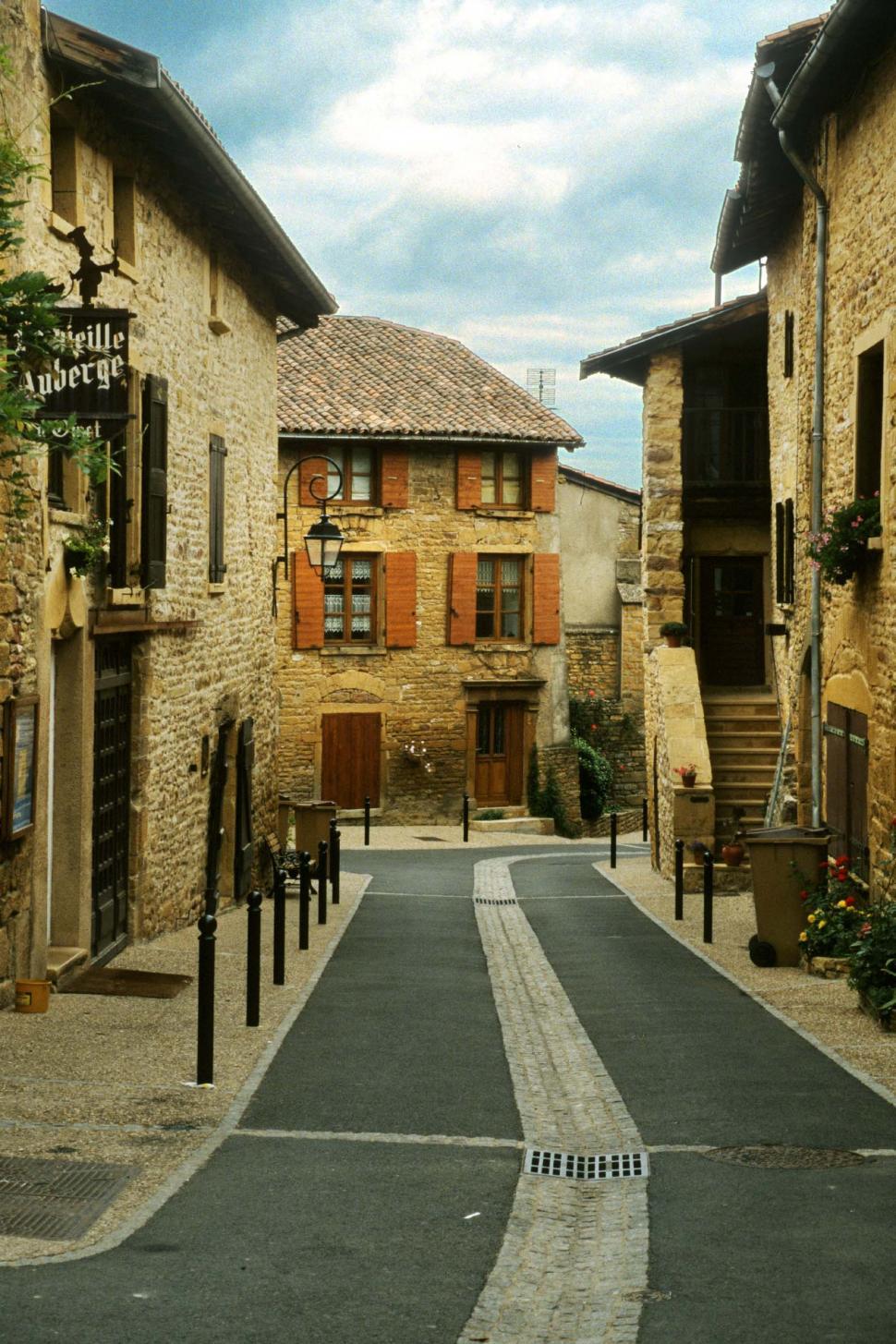 Free Image of Streets of a French Village 