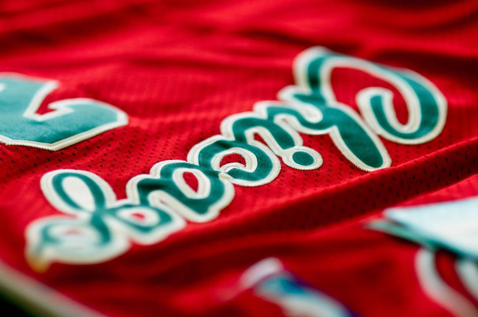 Free Image of Close-up of vibrant basketball jersey fabric 