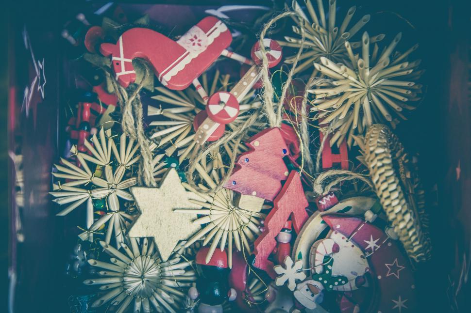 Free Image of Charming collection of Christmas decorations 