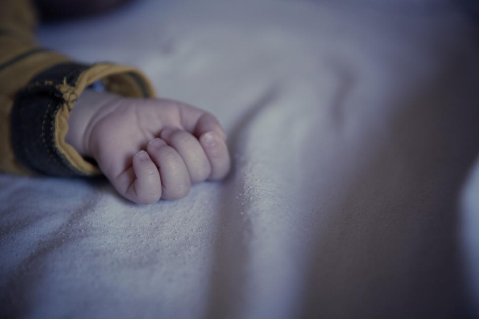 Free Image of Close-up of a baby s tiny hand 