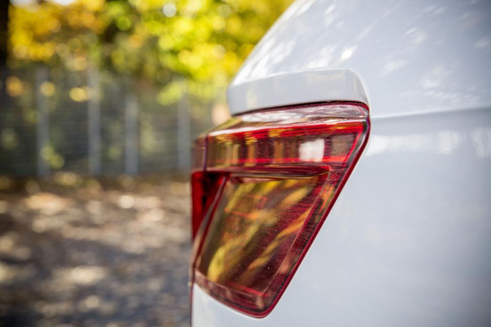 Free Image of Modern car tail light design in autumn 