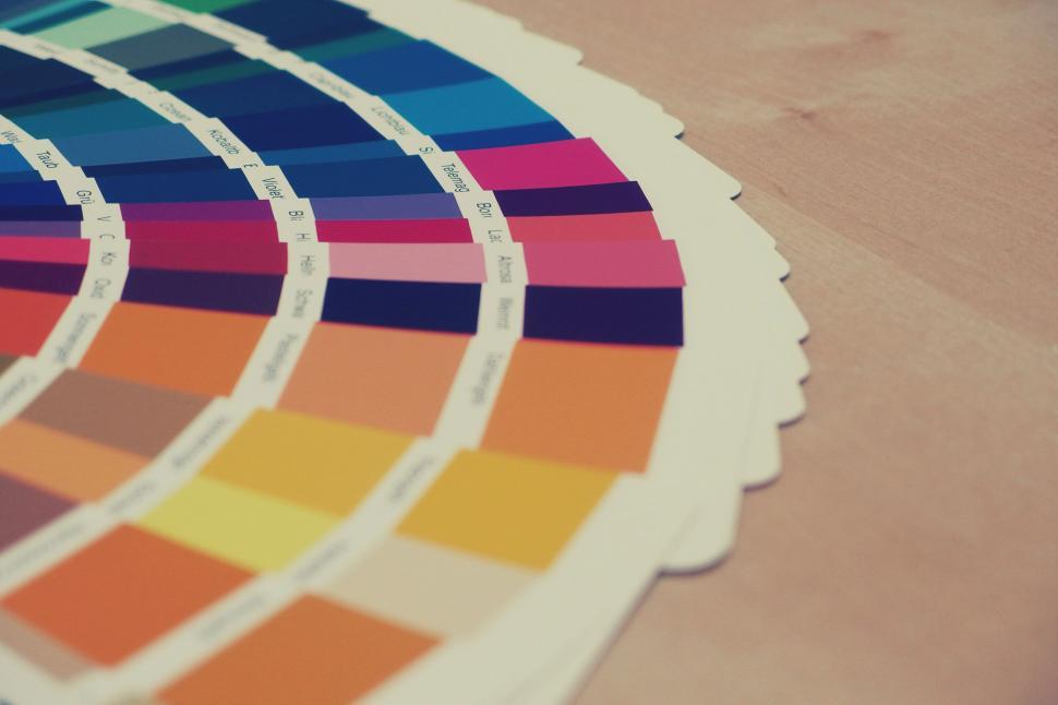 Free Image of Color palette selection for design project 