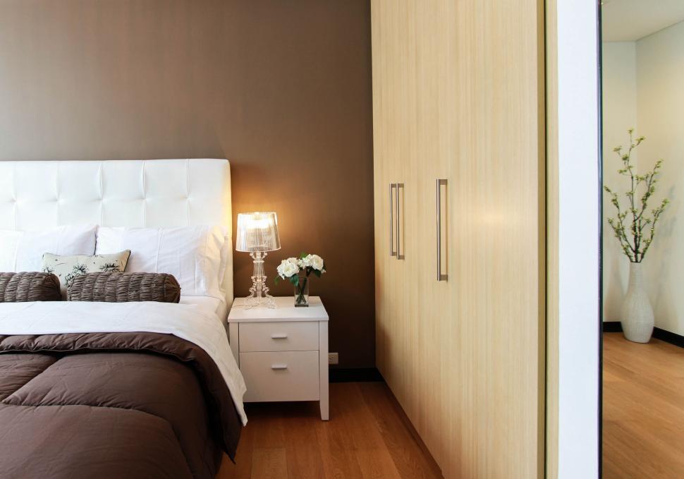Free Image of Bedroom interior with minimalist design 
