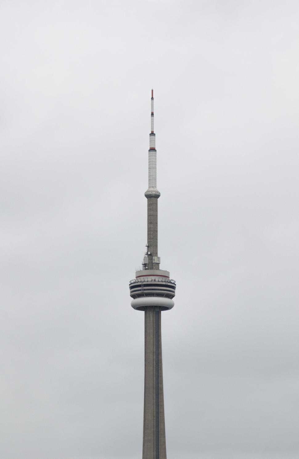 Free Image of Up-close view of the CN Tower 
