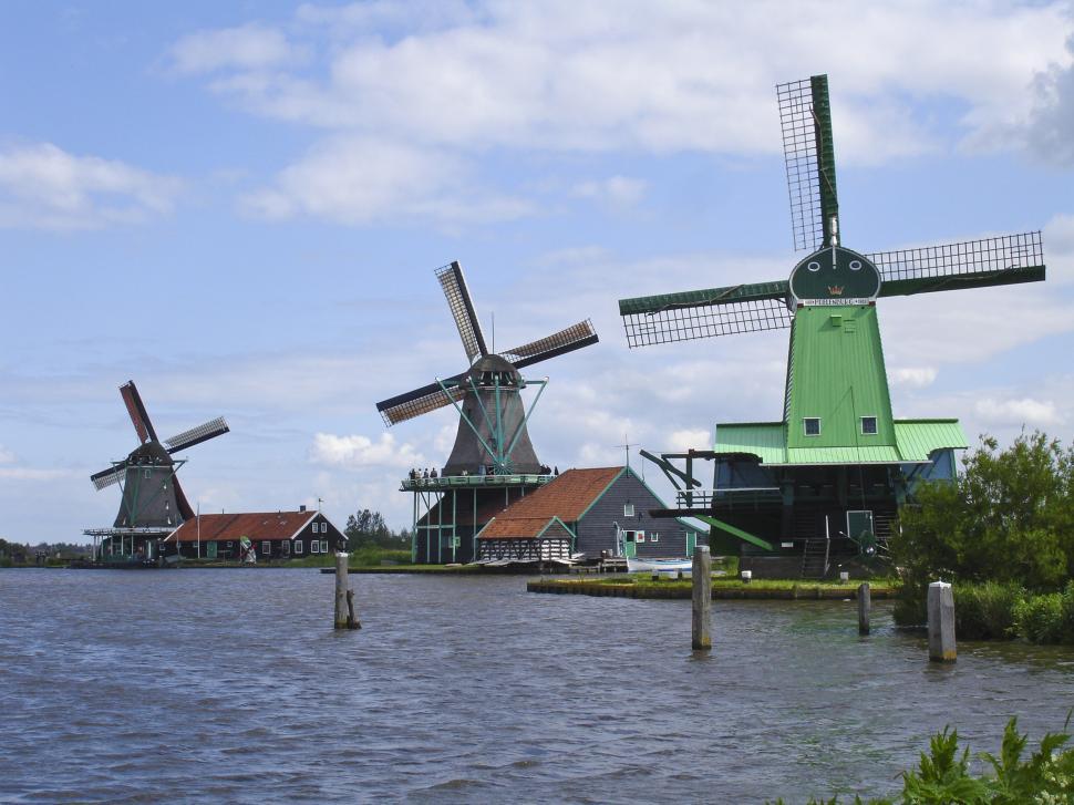 Free Image of Windmills 