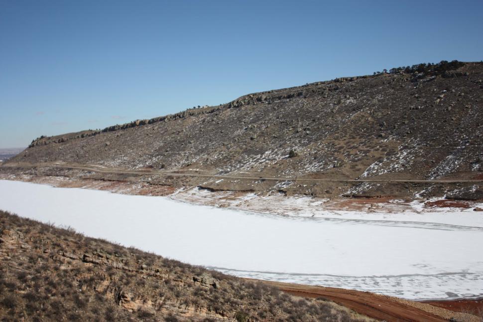 Free Image of Frozen Horsetooth Reservoir 2 