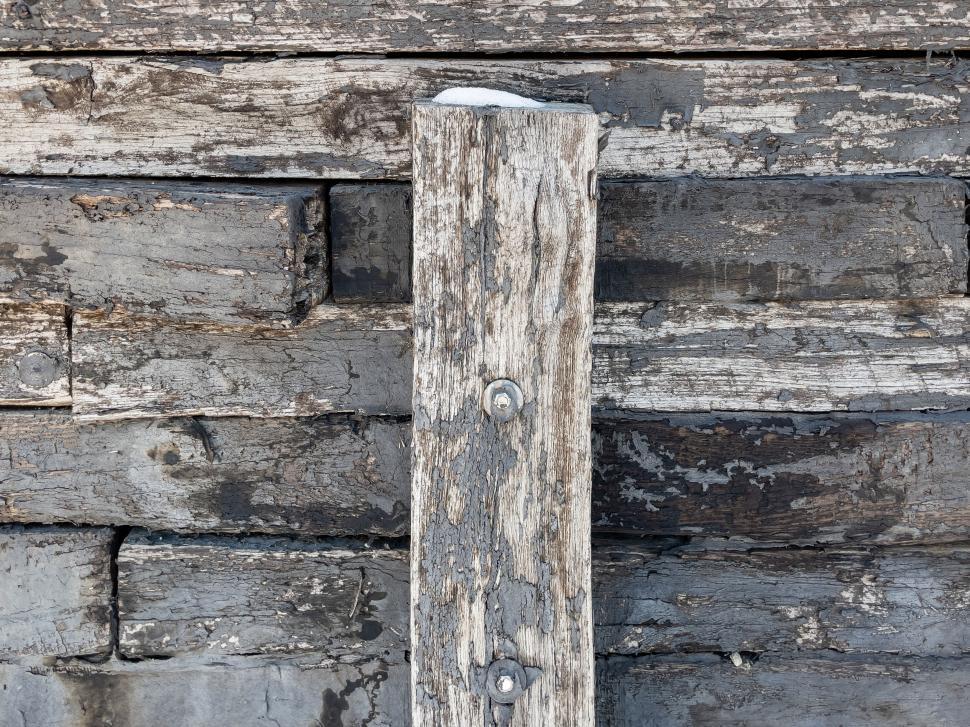 Free Image of Old distressed wooden board texture 