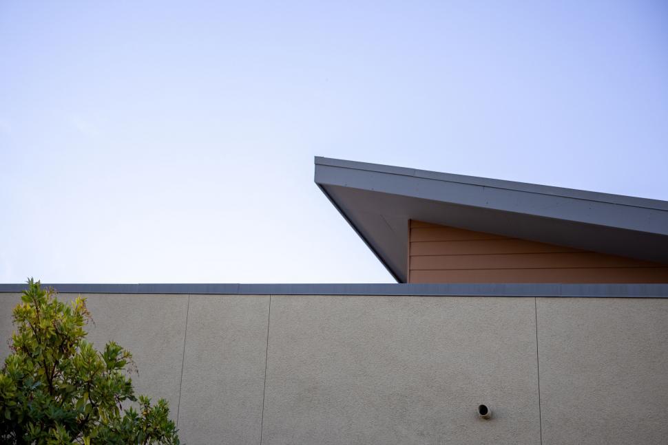Free Image of Modern architectural detail with clear skies 