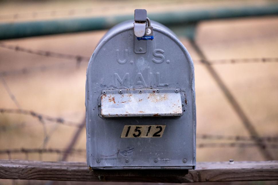 Free Image of Rustic mailbox with weathered patina look 