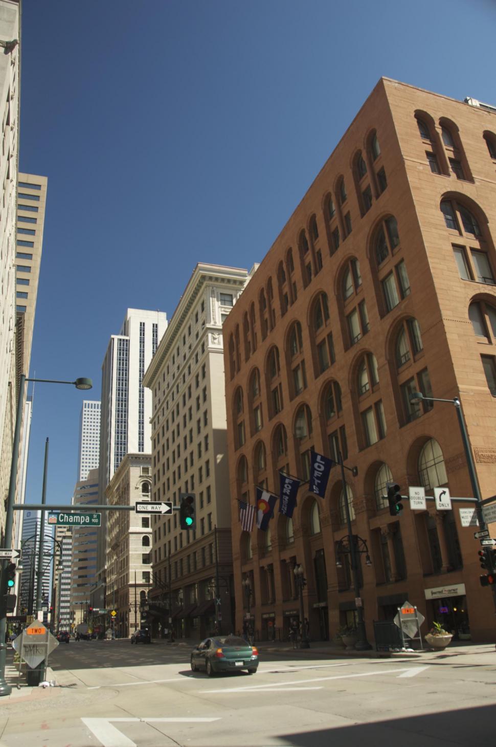 Free Image of View of City buildings and road 