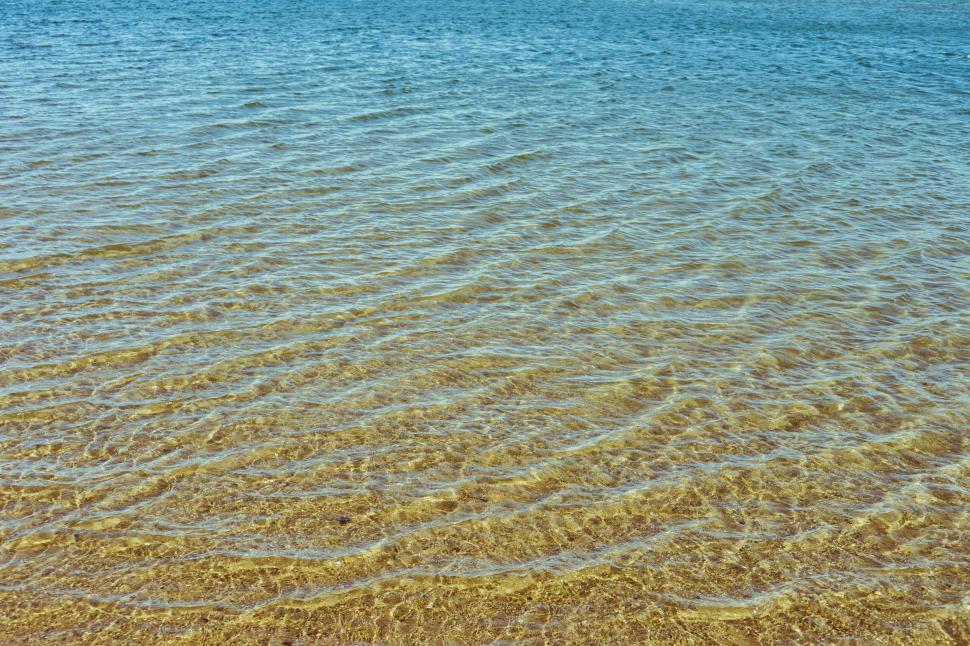 Free Image of Serene shallow clear water at beach 