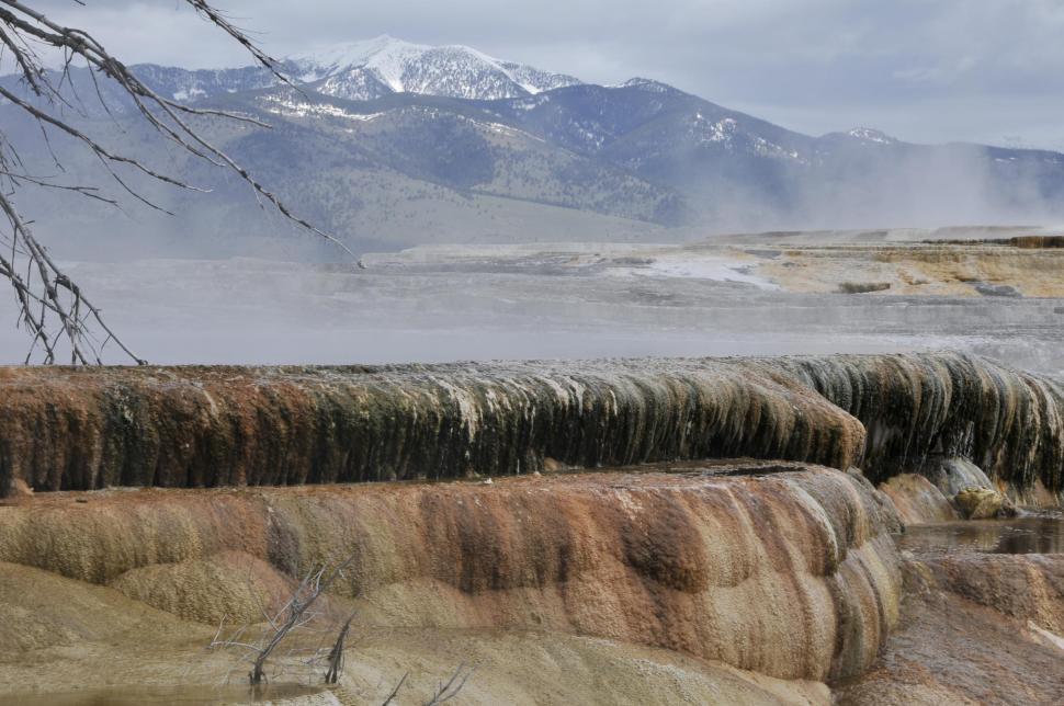 Free Image of Mammoth Hot Springs 