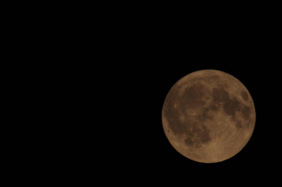 Free Image of Full moon darkened - blood moon 