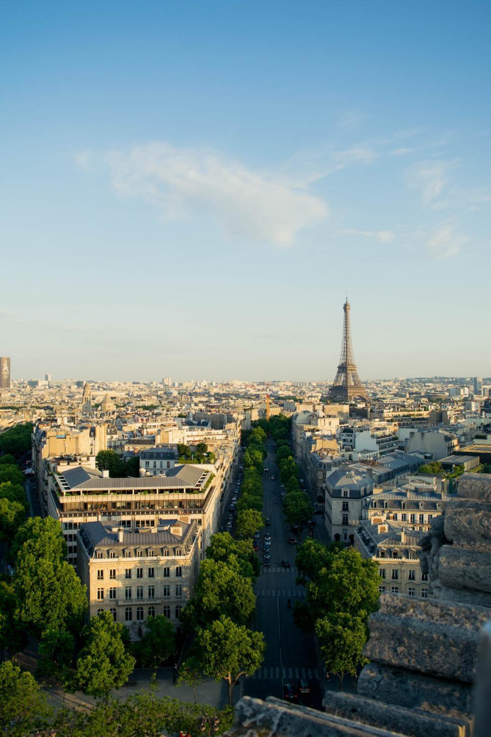 Free Image of Paris skyline with Eiffel Tower 