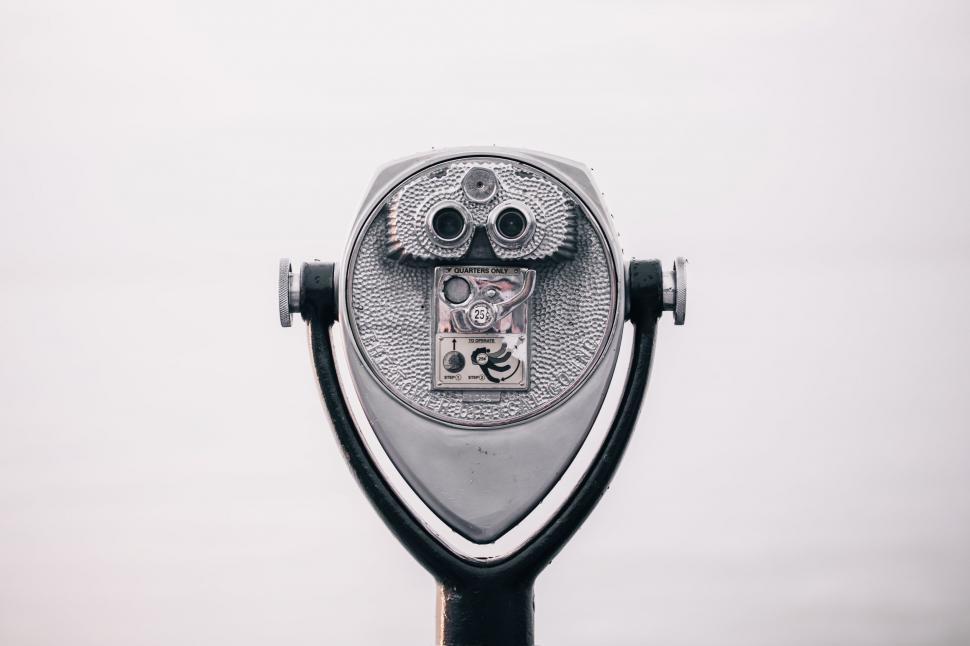 Free Image of Vintage coin-operated tower viewer closeup 