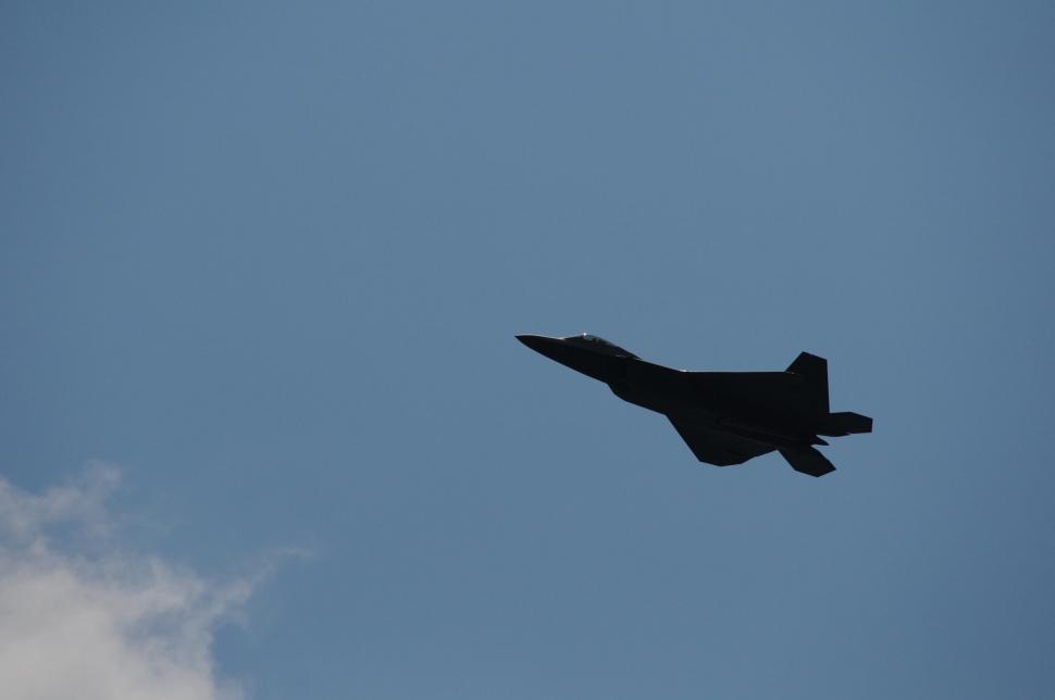 Free Image of Silhouette of a fighter jet 