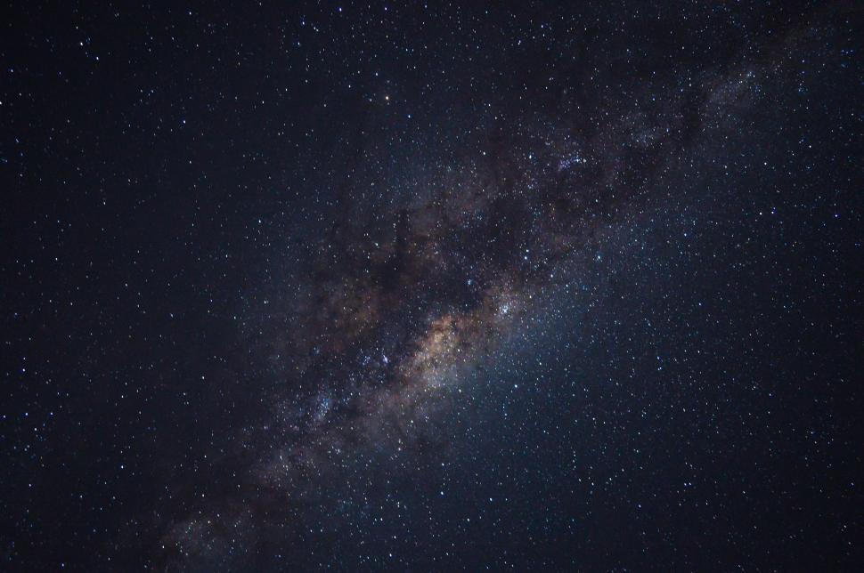 Free Image of Starry night sky with visible Milky Way 