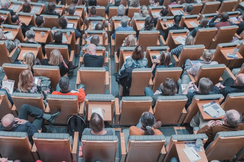 Free Image of Audience seated at a conference event 