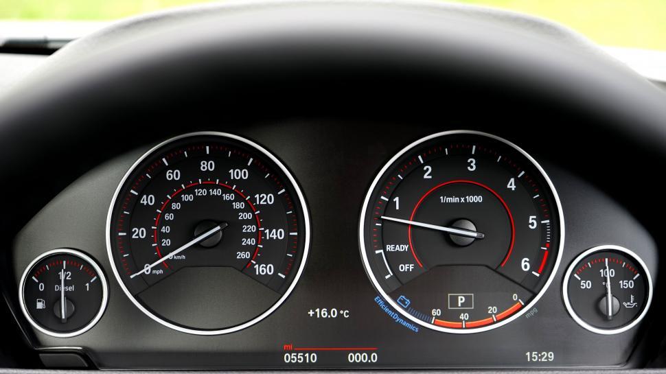 Free Image of Close-up of a modern car dashboard design 