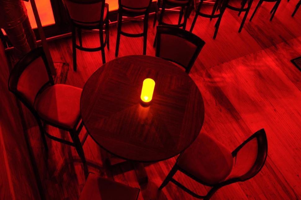 Free Image of Candle lit table 