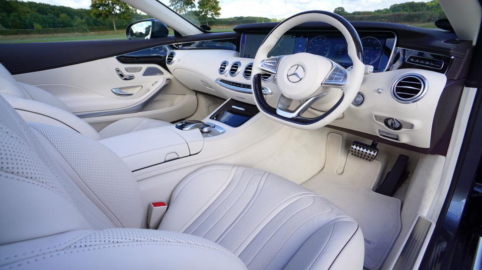 Free Image of Luxurious car interior with modern design 