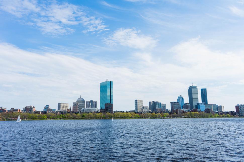 Free Image of Skyline of Boston across Charles River 