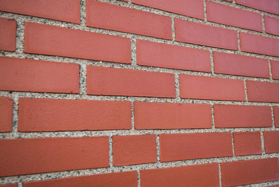 Free Image of Close-up of red brick wall texture and pattern 