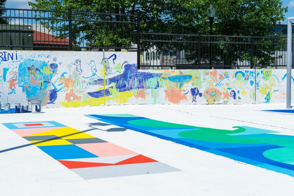Free Image of Colorful street art on urban walls 