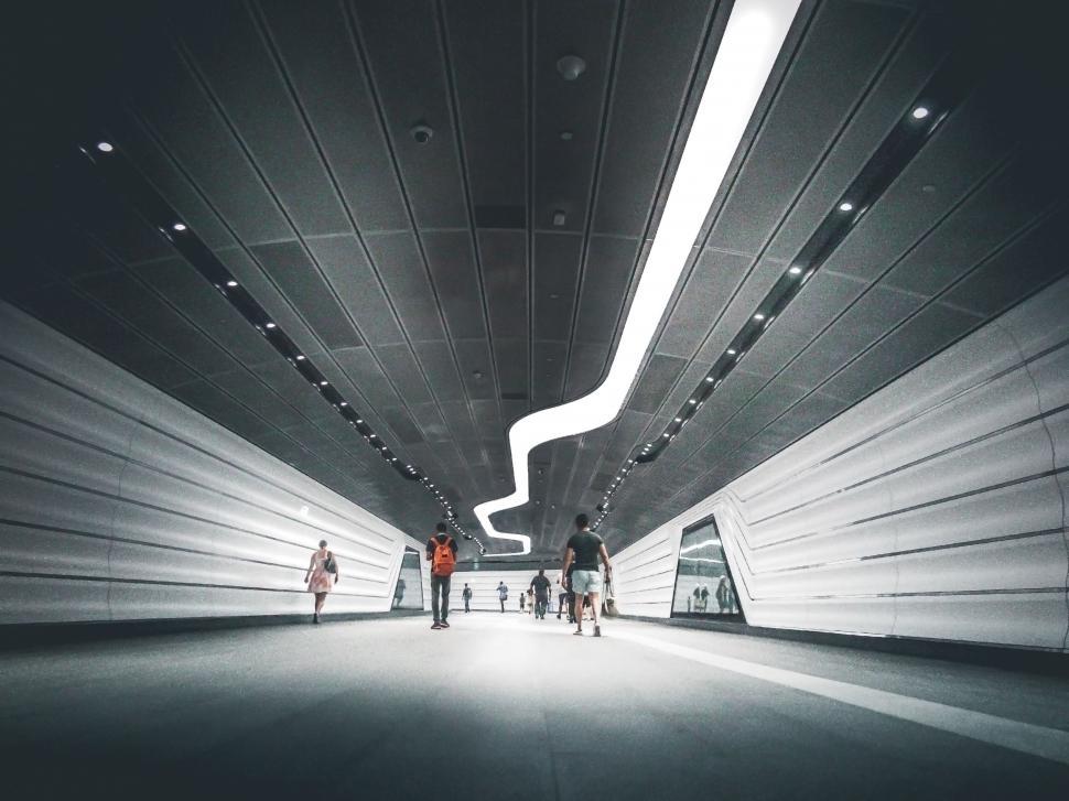 Free Image of Futuristic architecture of modern tunnel 