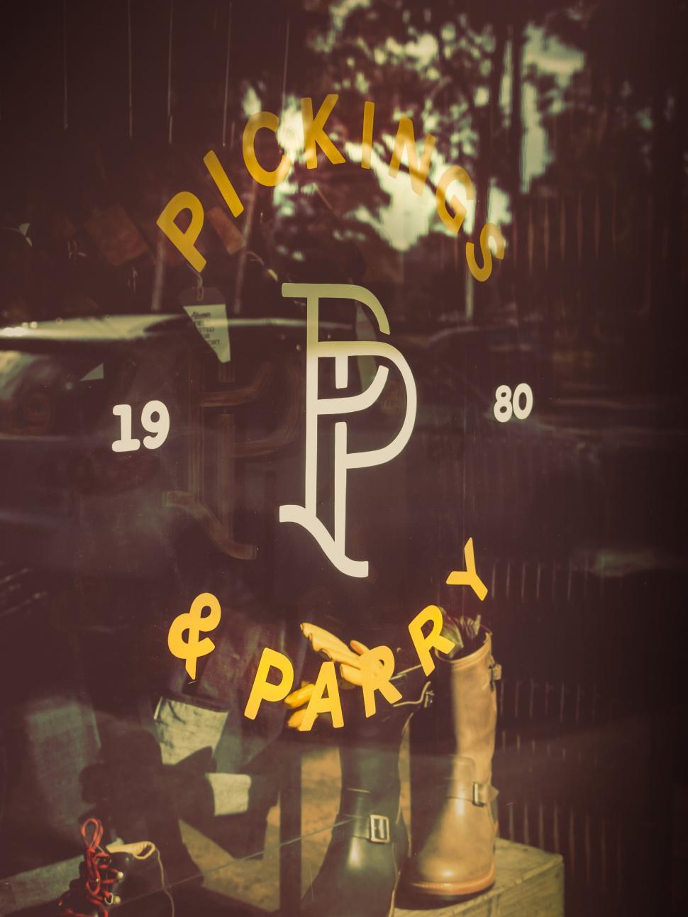 Free Image of Vintage shop front with gold lettering 
