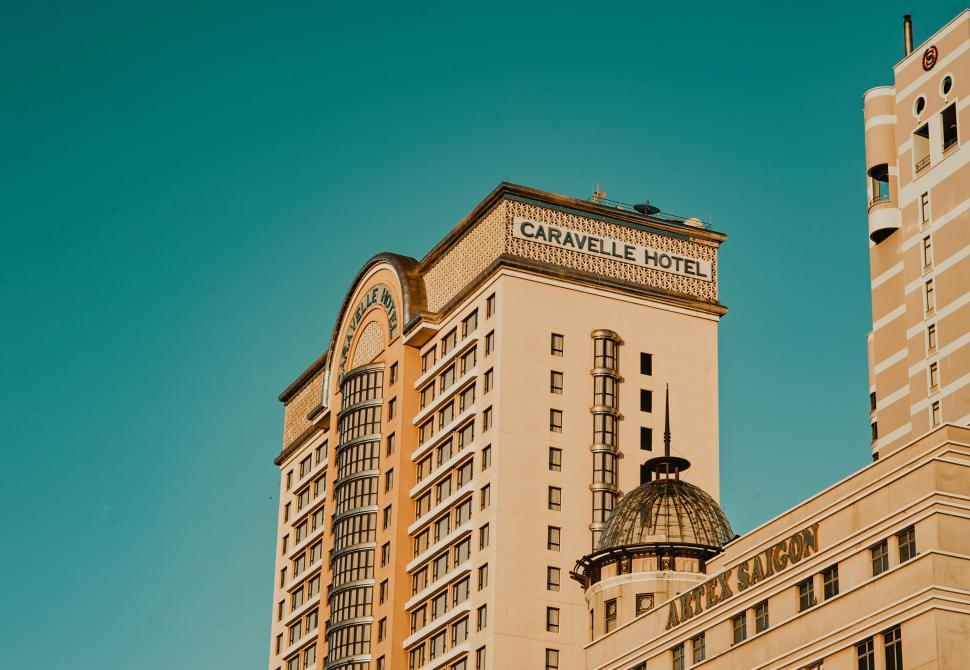 Free Image of Elegant Caravelle Hotel facade against sky 