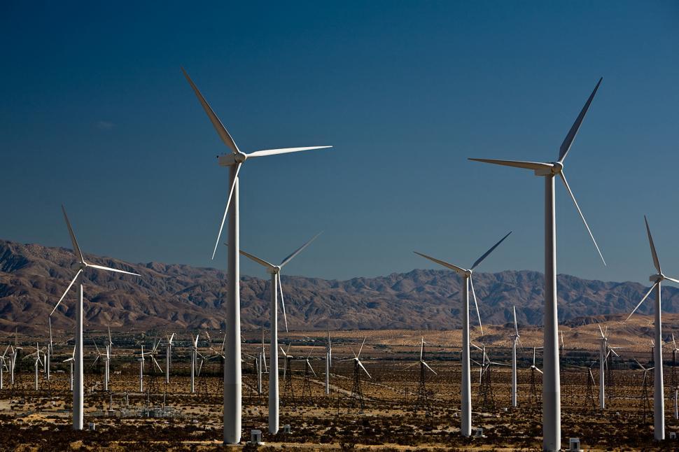 Free Image of Windmills Sprinkled Across the Field 