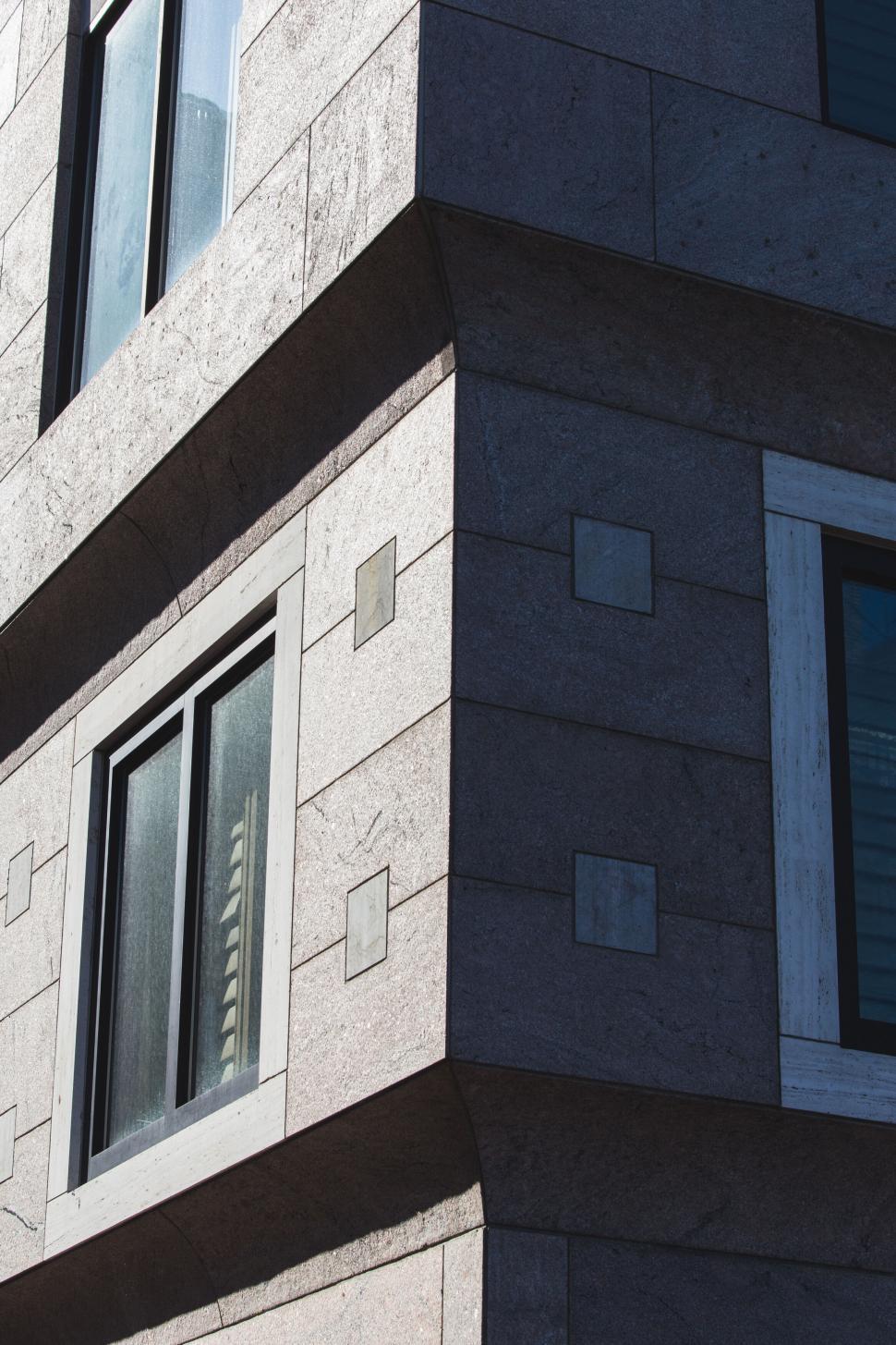 Free Image of Modern architecture with shadowed windows 