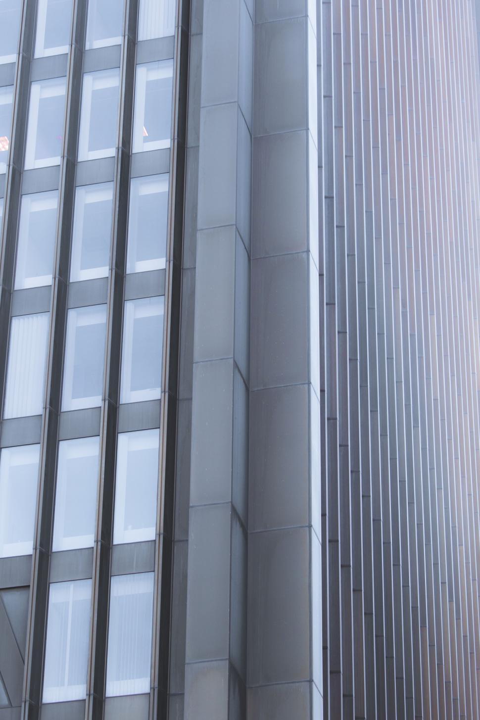 Free Image of Modern building with vertical line patterns 