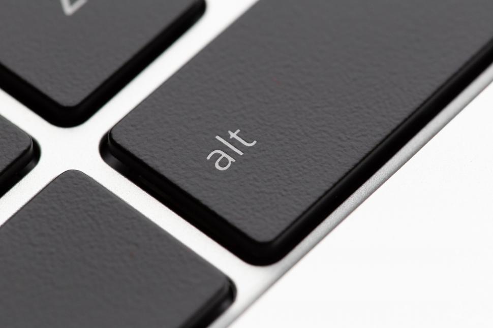 Free Image of Close-up of keyboard with alt key 