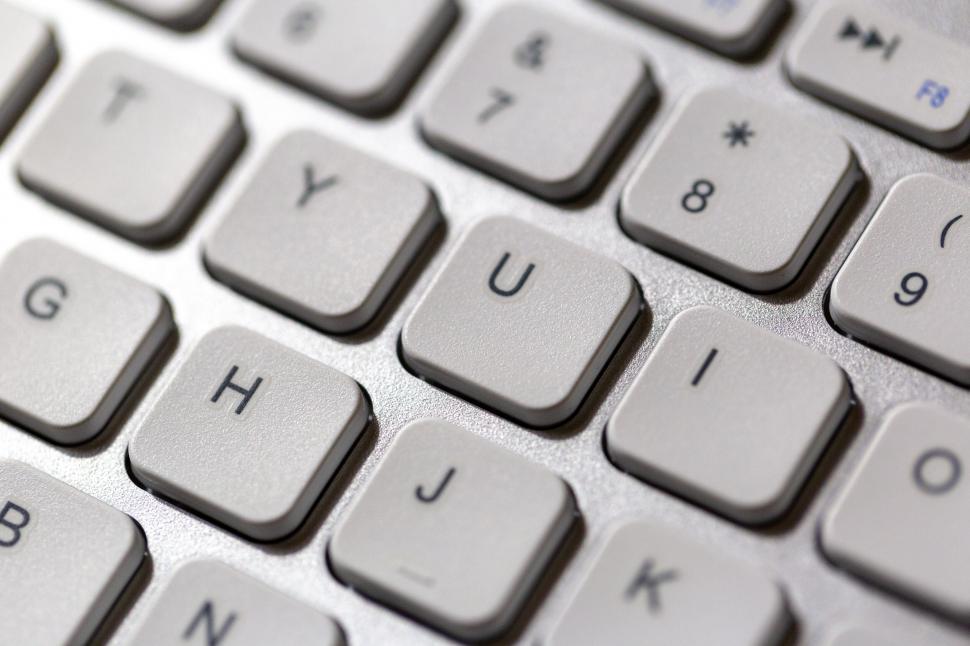 Free Image of Computer keyboard with grey keys 
