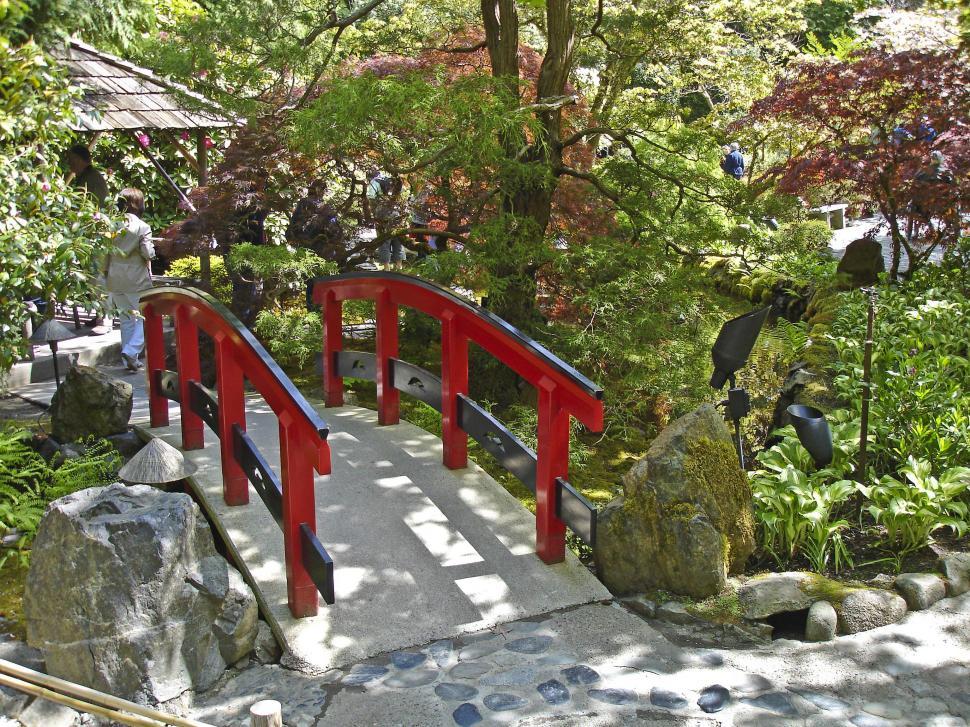 Free Image of Japanese Garden Bridge 