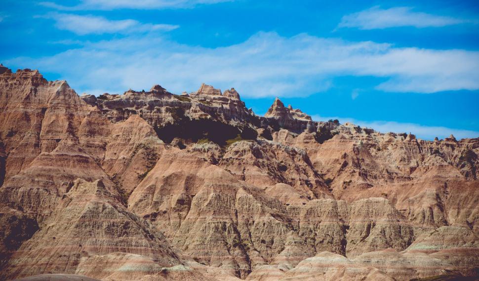 Free Image of Colorful Badlands geological formations 