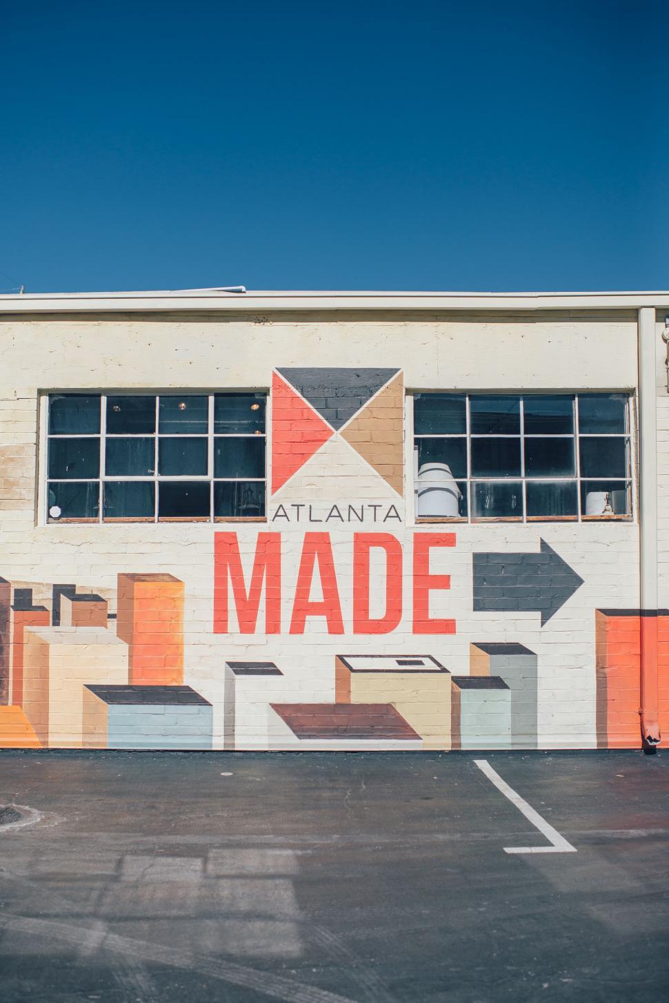 Free Image of ATLANTA MADE  mural on building 