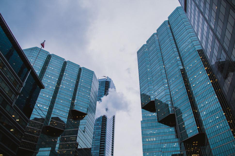 Free Image of Modern skyscrapers reaching into the sky 