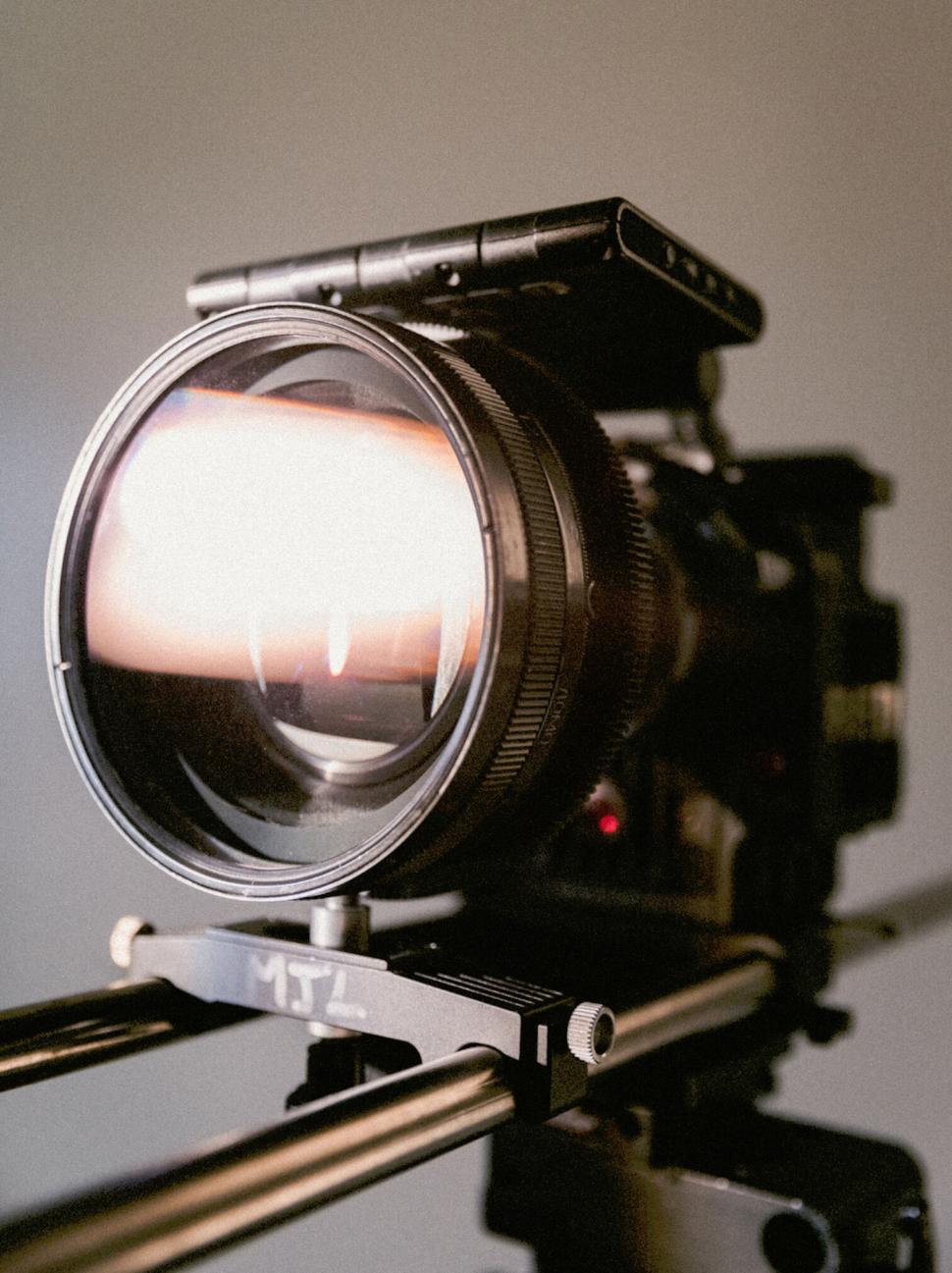 Free Image of Close-up of a professional cinema camera 