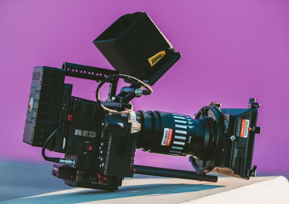 Free Image of Professional movie camera setup 