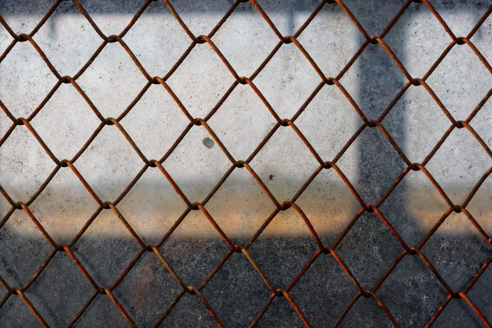 Free Image of Rustic chain-link fence texture 